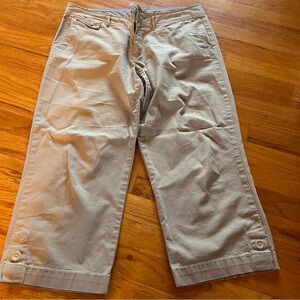Eddie Bauer Cropped Vashon Fit khaki Pants Size 12